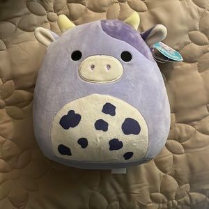 8in Bubba Squishmallow Cow